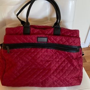 Brick red/maroon tote